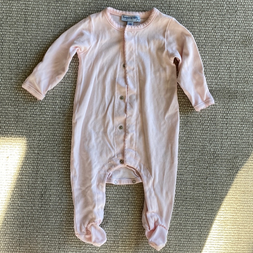 Magnolia Baby NB Pink Onesie